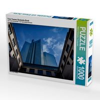 Produktbild: CALVENDO Puzzle Twin Towers Deutsche Bank 1000 Teile Puzzle quer | 1000 Teile Lege-Gr&ouml;&szlig;e 64 &times; 48 cm Foto-Puzzle f&uuml;r gl&uuml;ckliche Stunden