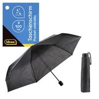 Produktbild: Idena Taschenregenschirm schwarz &Oslash;100cm