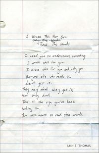 Produktbild: I Wrote This for You: Just the Words