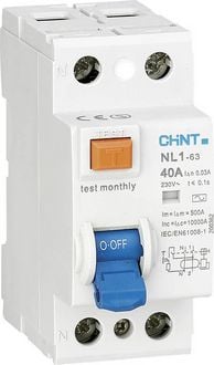 Produktbild: Chint 200362 Fehlerstrom-Schutzschalter 2polig 40A