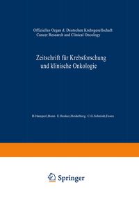 Produktbild: Zeitschrift f&uuml;r Krebsforschung und klinische Onkologie / Cancer Research and Clinical Oncology