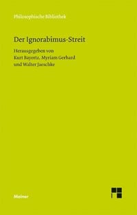 Produktbild: Der Ignorabimus-Streit