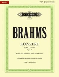 Produktbild: Konzert Nr. 1 d-Moll op. 15 f&uuml;r Klavier und Orchester, Ausgabe f&uuml;r 2 Klaviere