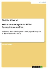 Produktbild: Verhaltensinterdependenzen im Korruptionscontrolling