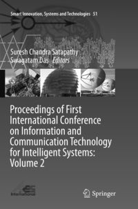 Produktbild: Proceedings of First International Conference on Information and Communication Technology for Intelligent Systems: Volume 2