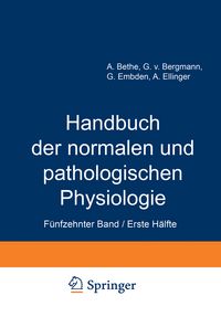 Produktbild: Handbuch der normalen und pathologischen Physiologie
