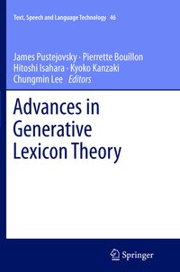Produktbild: Advances in Generative Lexicon Theory