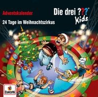 Produktbild: Die drei ??? Kids - Adventskalender - 24 Tage im Weihnachtszirkus, 2 Audio-CDs