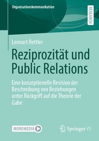 Produktbild: Reziprozit&auml;t und Public Relations