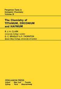 Produktbild: The Chemistry of Titanium, Zirconium and Hafnium