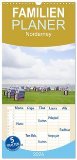 Produktbild: Familienplaner 2026 - Norderney - von barfu&szlig; bis Lackschuh mit 5 Spalten (Wandkalender, 21 x 45 cm) CALVENDO