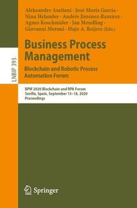 Produktbild: Business Process Management: Blockchain and Robotic Process Automation Forum