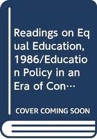 Produktbild: Barnett, M:  Readings on Equal Education, 1986/Education Pol