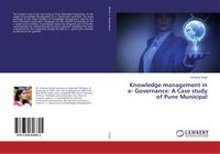 Produktbild: Knowledge management in e- Governance: A Case study of Pune Municipal