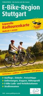 Produktbild: Publicpress Leporello Radtourenkarte E-Bike-Region Stuttgart 1:50.000