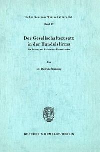 Produktbild: Der Gesellschaftszusatz in der Handelsfirma.