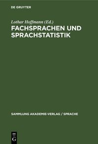 Produktbild: Fachsprachen und Sprachstatistik