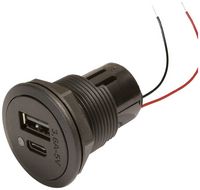 Produktbild: ProCar Power USB-C/A Doppelsteckdose 12 oder 24 V/DC