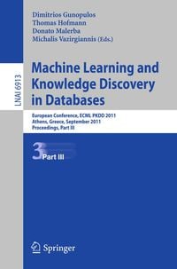 Produktbild: Machine Learning and Knowledge Discovery in Databases, Part III