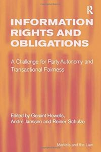 Produktbild: Janssen, A: Information Rights and Obligations
