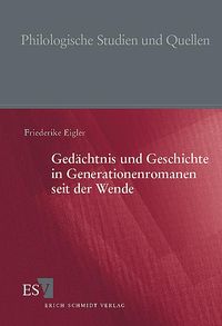 Produktbild: Ged&auml;chtnis und Geschichte in Generationenromanen seit der Wende