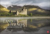 Land of Legends Kalender 2024. Ein Wandkalender im Großformat, der Schottland in seiner wilden Schönheit zeigt. Großer Fotokalender voll wild-roman von |Heye