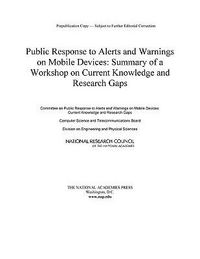 Produktbild: Public Response to Alerts and Warnings on Mobile Devices