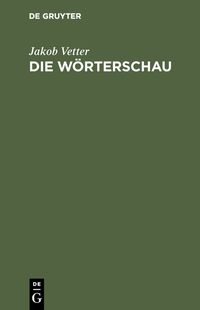 Produktbild: Die W&ouml;rterschau