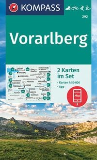 Bild vom Artikel KOMPASS Wanderkarten-Set 292 Vorarlberg (2 Karten) 1:50.000 vom Autor Kompass-Karten GmbH