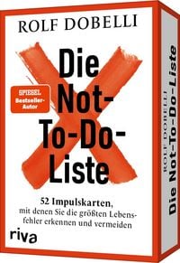 Produktbild: Die Not-To-Do-Liste &ndash; 52 Impulskarten, mit denen Sie die gr&ouml;&szlig;ten Lebensfehler erkennen und vermeiden