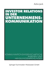 Produktbild: Investor Relations in der Unternehmenskommunikation