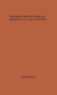 Produktbild: Research Opportunities in American Cultural History.