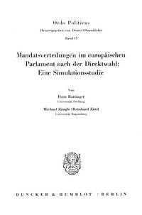 Produktbild: Mandatsverteilungen im europ&auml;ischen Parlament nach der Direktwahl: