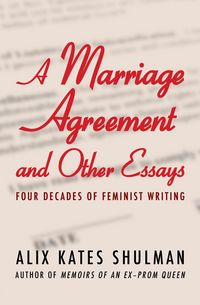 Produktbild: A Marriage Agreement and Other Essays