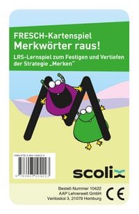 Produktbild: FRESCH-Kartenspiel: Merkw&ouml;rter raus!