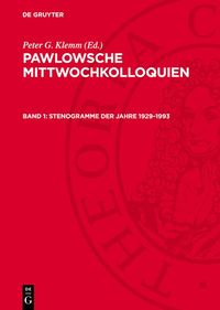 Produktbild: Stenogramme der Jahre 1929-1993