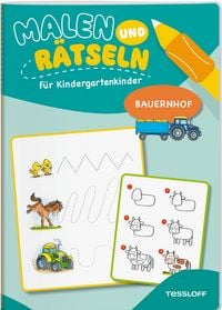 Produktbild: Malen und R&auml;tseln f&uuml;r Kindergartenkinder. Bauernhof