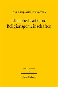 Produktbild: Gleichheitssatz und Religionsgemeinschaften