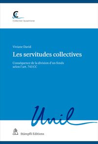 Produktbild: Les servitudes collectives