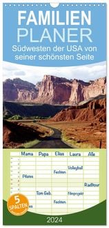 Produktbild: Familienplaner 2026 - USA-S&uuml;dwesten von seiner sch&ouml;nsten Seite 2026 mit 5 Spalten (Wandkalender, 21 x 45 cm) CALVENDO