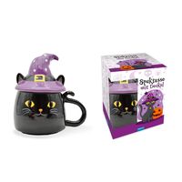 Bild vom Artikel Trötsch Spuktasse mit Deckel Katze Keramiktasse Halloween vom Autor 