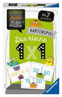Ravensburger 80350 - Das kleine 1x1, Kartenspiel, Lernen Lachen Selbermachen, Lernspiel von Elke Spitznagel