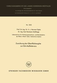 Produktbild: Zuordnung der Oberfl&auml;cheng&uuml;te zur ISA-Ma&szlig;toleranz