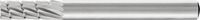 Produktbild: PFERD TOOLS 22404736 Fr&auml;sstift HSS Zylinder mit Stirnverzahnung L&auml;nge 60 mm Produktabmessung, &Oslash; 6 mm Arbeits-L&auml;nge 16 mm Schaftdurchmesser 6 mm 1