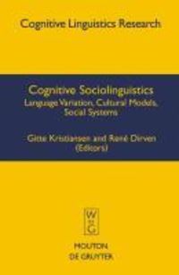 Produktbild: Cognitive Sociolinguistics