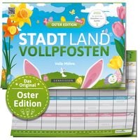 Produktbild: DENKRIESEN - Stadt Land Vollpfosten® - OSTER EDITION - Volle Möhre.- A4