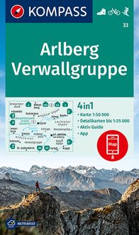 Bild vom Artikel KOMPASS Wanderkarte 33 Alrlberg, Verwallgruppe 1:50.000 vom Autor Kompass-Karten GmbH
