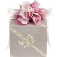 Produktbild: Geschenkpapier Schleifen, Streifen, Rosa,