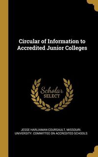 Produktbild: Circular of Information to Accredited Junior Colleges