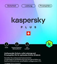 Produktbild: Kaspersky Plus (1 PC) [PC/Mac/Android] (D/F/I)